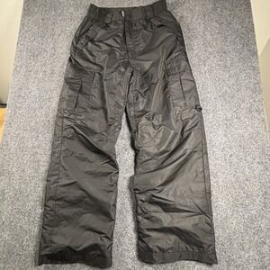Pulse‎ Pants Men's Small Black Tech Snow Ski  Black Cargo Pockets Insulated